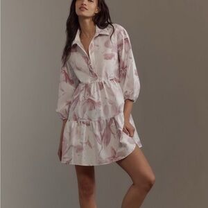 Maeve Bettina Pink and White Floral Mini Dress